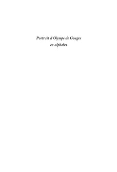 PORTRAIT D'OLYMPE DE GOUGES EN ALPHABET