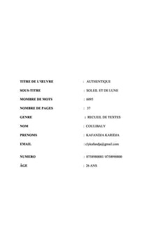 AUTHENTIQUE