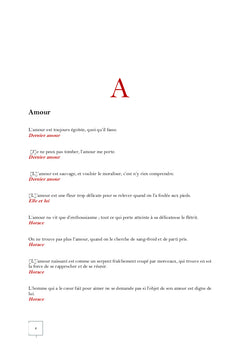 Les Pensées de la Dame de Nohant en abécédaire
