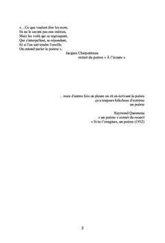 Le hasard des mots