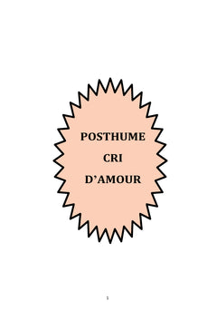 Posthume cri d'amour