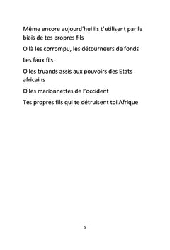 Afrique Nos souvenirs amères