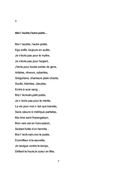 Moi l'ascète, l'autre poète