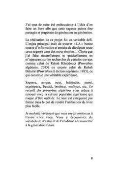 Le recueil des proverbes algériens