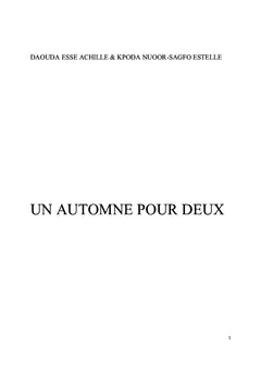 Un automne pour deux