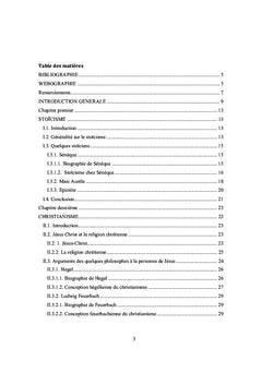 Etude sur stoïcisme et christianisme