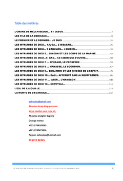 Les Myriades de Dieu
