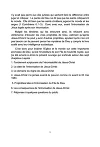 L'intronisation de Jésus-Christ