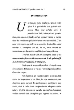 Réveille le CHAMPION qui dort en toi. Volume 1