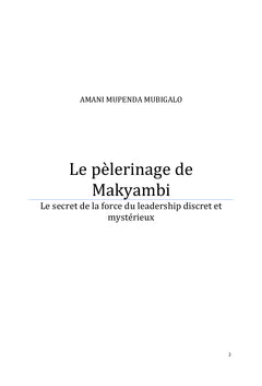 Le pèlerinage de Makyambi