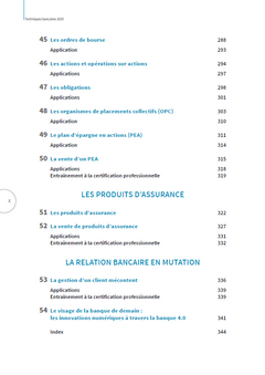 Techniques bancaires 2025