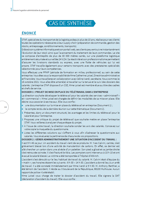 Titre professionnel Assistant Ressources humaines