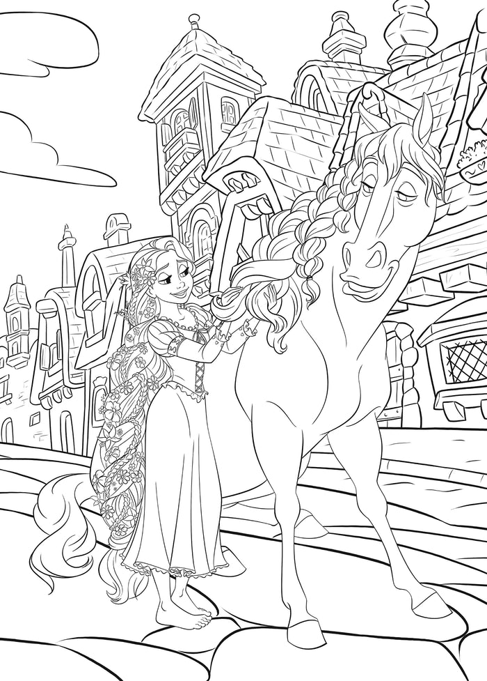 Atelier de coloriages - Princesses et chevaux