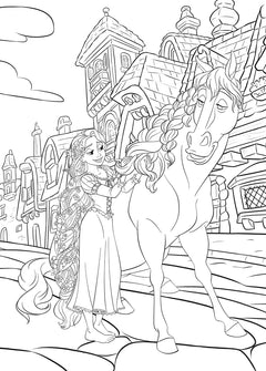 Atelier de coloriages - Princesses et chevaux