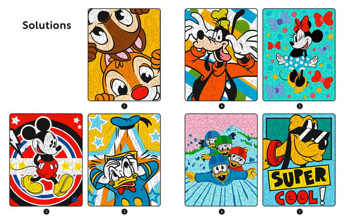 Mickey et ses amis - Coloriages magiques - Mystères