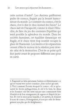 Les murs qui séparent les hommes ne montent pas jusqu'au ciel