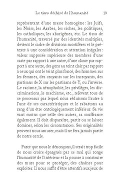 Les murs qui séparent les hommes ne montent pas jusqu'au ciel