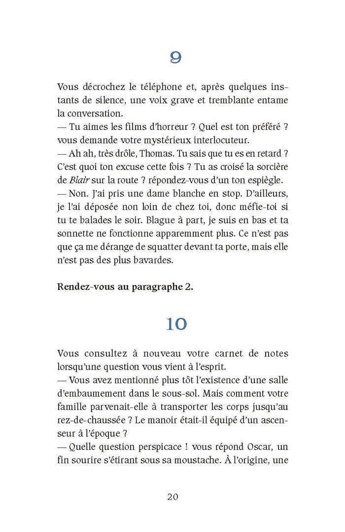 L'enquête dont vous êtes le héros - Mystère au manoir hanté