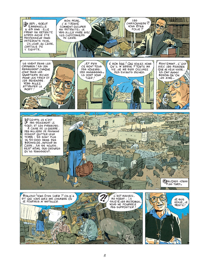 Soeur Emmanuelle, Joseph Wreisinki, Père Popieluszko, en BD