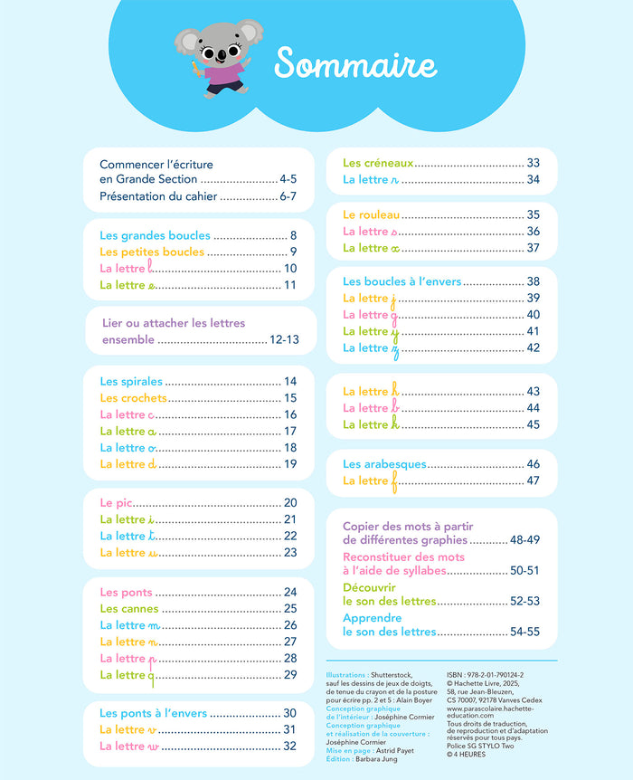 Ma petite école - 100 activités pour bien écrire les lettres minuscules - Grande Section