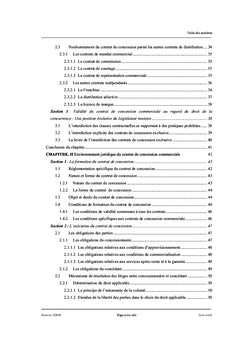 La concession commerciale