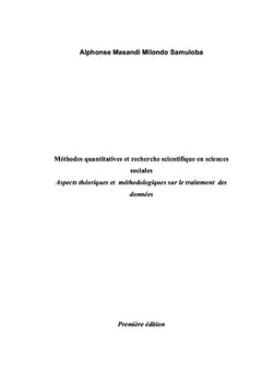Méthodes quantitatives et recherche scientifique en sciences sociales