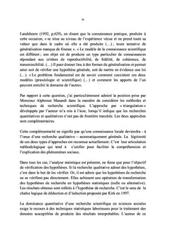 Méthodes quantitatives et recherche scientifique en sciences sociales