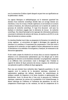Méthodes quantitatives et recherche scientifique en sciences sociales
