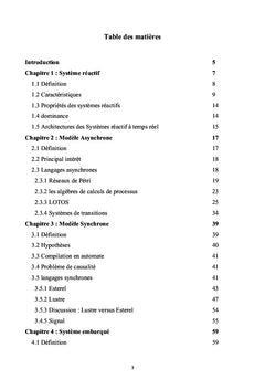 Modèle asynchrone et modèle synchrone dans un système réactif