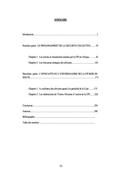 La Cour Penale Internationale et les etats africains