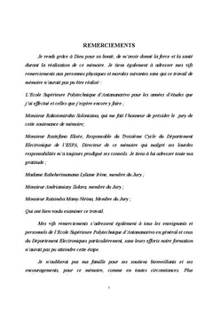 Contribution à l'étude du Rectenna pour conversion d'énergies