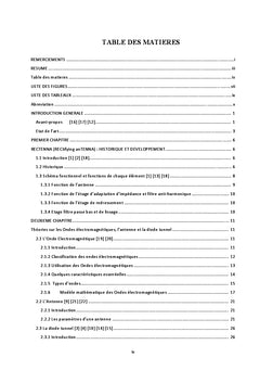 Contribution à l'étude du Rectenna pour conversion d'énergies