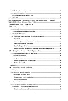 Contribution à l'étude du Rectenna pour conversion d'énergies