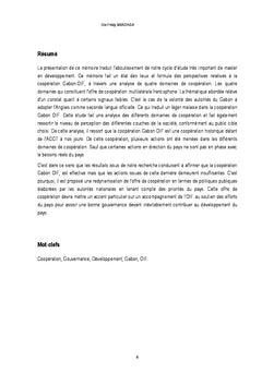 Gouvernance et Développement: Coopération Gabon-OIF