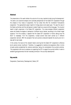 Gouvernance et Développement: Coopération Gabon-OIF