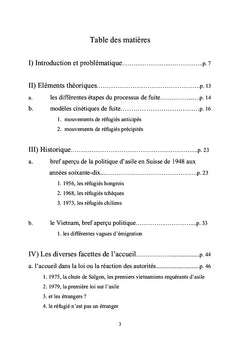 La politique d'asile en Suisse de 1976 à 1982