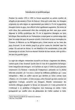 La politique d'asile en Suisse de 1976 à 1982