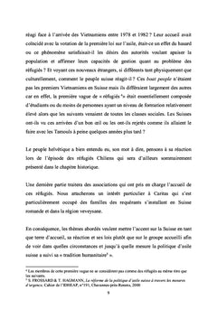 La politique d'asile en Suisse de 1976 à 1982