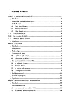 Conception et réalisation d'un système de contrôle en domotique