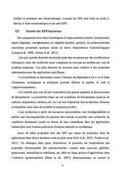 Proprietes et applications d'un polysaccharide bacterien