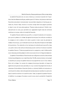 Stabilite financiere