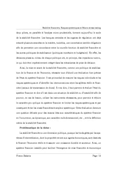 Stabilite financiere