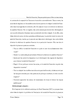 Stabilite financiere