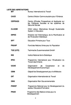 Education et travail des enfants en côte d'ivoire Tome 1