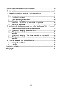 Analyse des images en métrologie optique par ondelettes