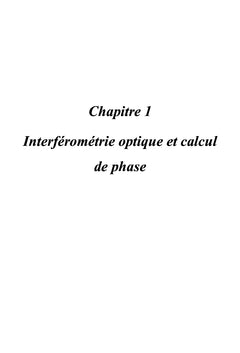 Analyse des images en métrologie optique par ondelettes