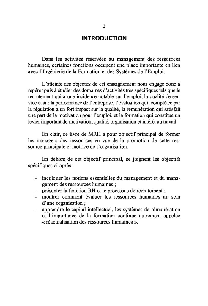 Management des Ressources Humaines