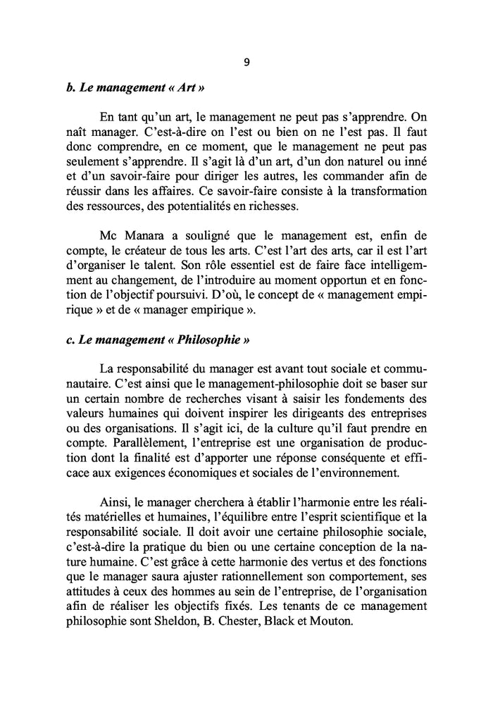 Management des Ressources Humaines