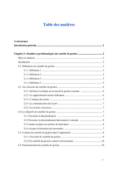 Contrôle de gestion