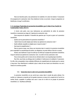 La méthode à l'avancement dans la promotion immobilière